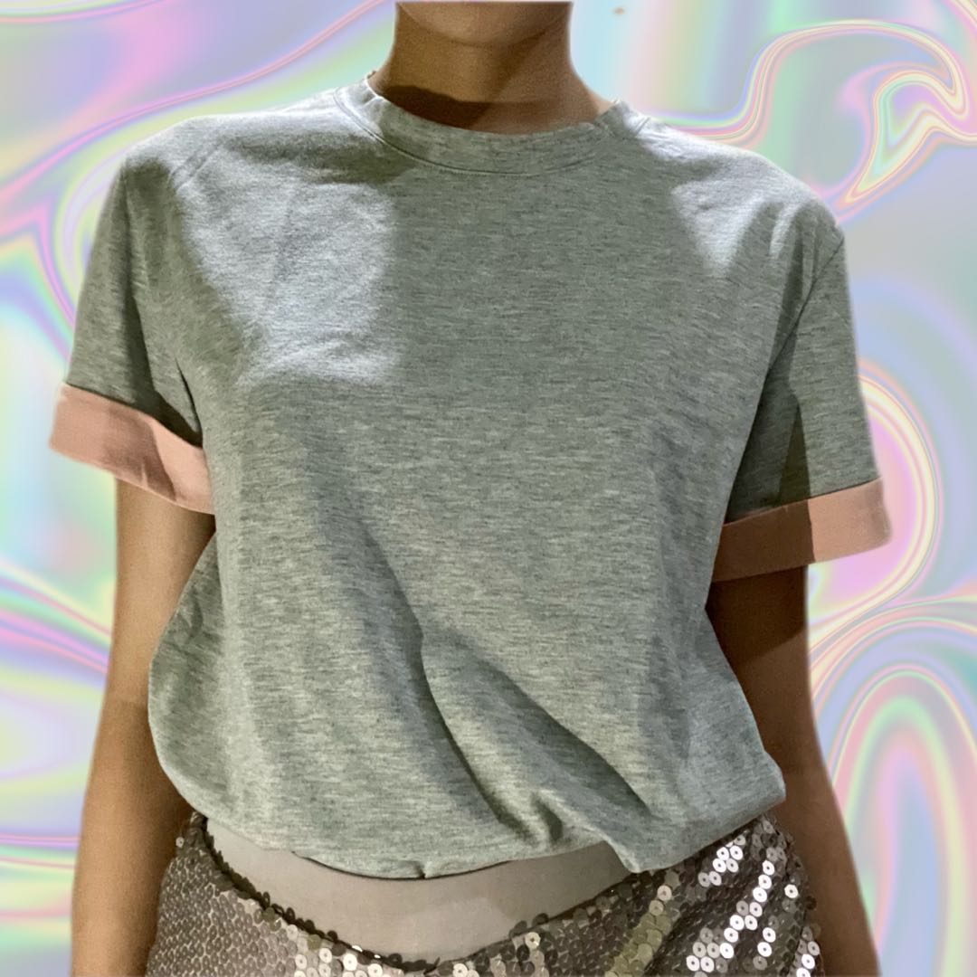 Basic grey t-shirt, Women's Fashion 