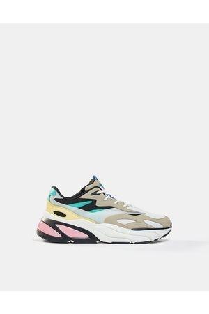 multicolored sneakers