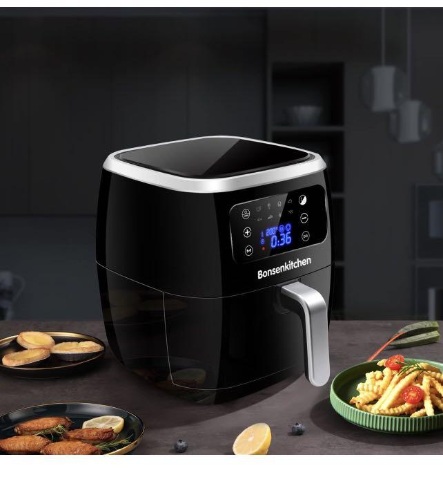 Clearance Sale!!! Bonsenkitchen Air Fryer, 6L Air Fryer Oven with 8 Pre-Set  Functions, One-Touch Digital Screen, Shake Remind, Nonstick Basket, 1700W,  TV & Home Appliances, Kitchen Appliances, Fryers on Carousell