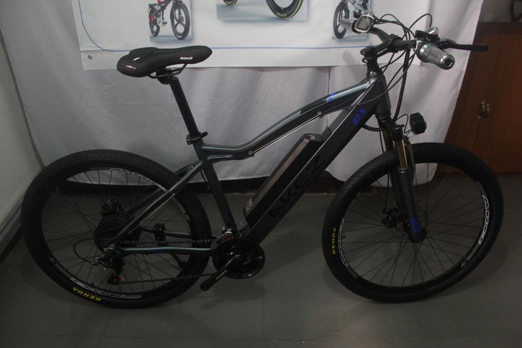 Brand new Electric Bike Akez Grizzly Bicycle (Grey/Blue), Sports
