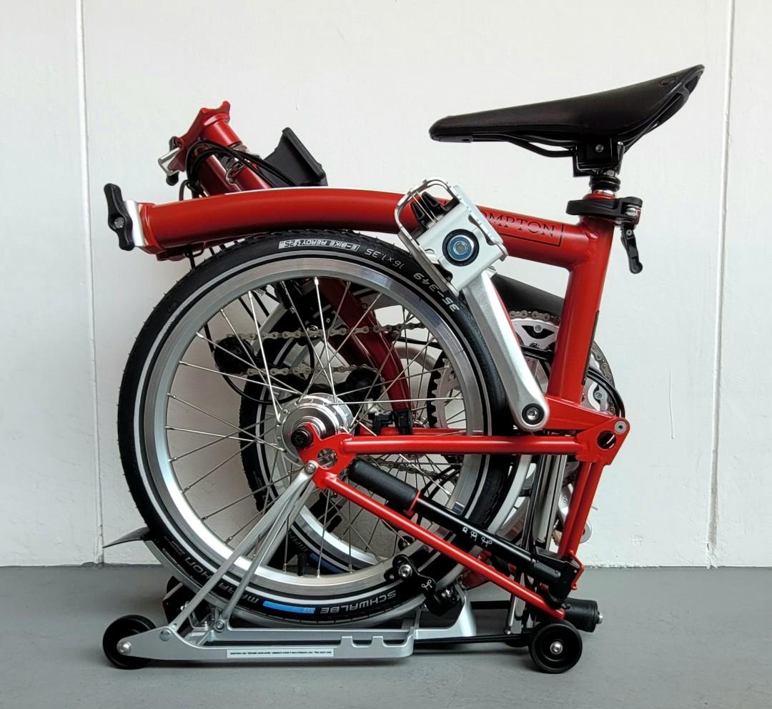 Brompton h6r hotsell folding bike red