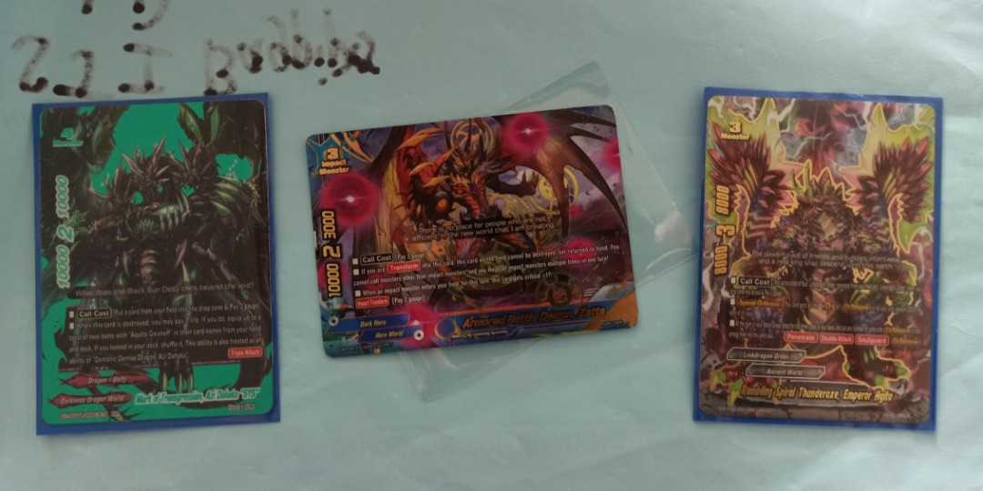 Buddifight Cards (Azi Dahaka "SYS" BR + Armoured Battle Demon, Zetta