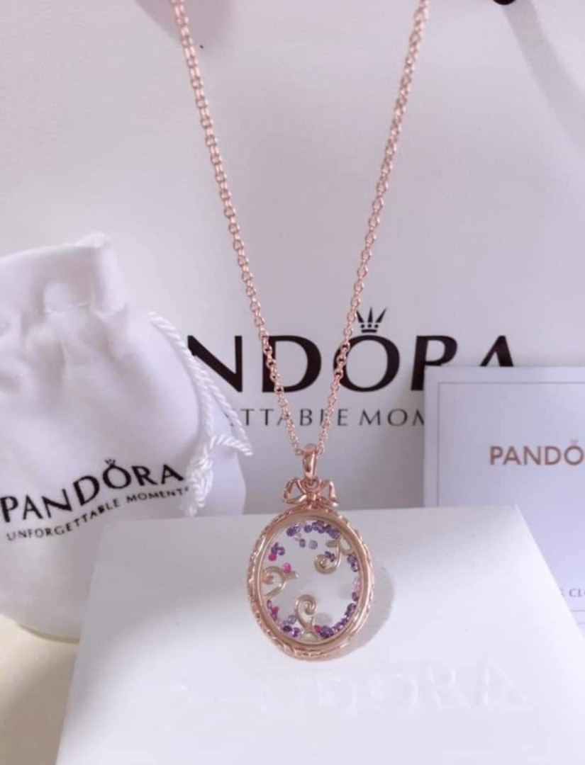AUTHENTIC PANDORA LOCKET NECKLACE 