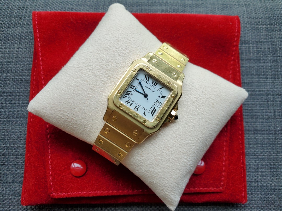 Cartier santos sales galbee gold