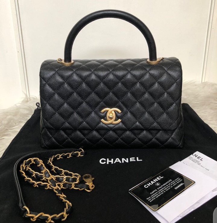 🔥SALE🔥Pre-order Chanel Coco Handle Caviar Medium Size 28cm