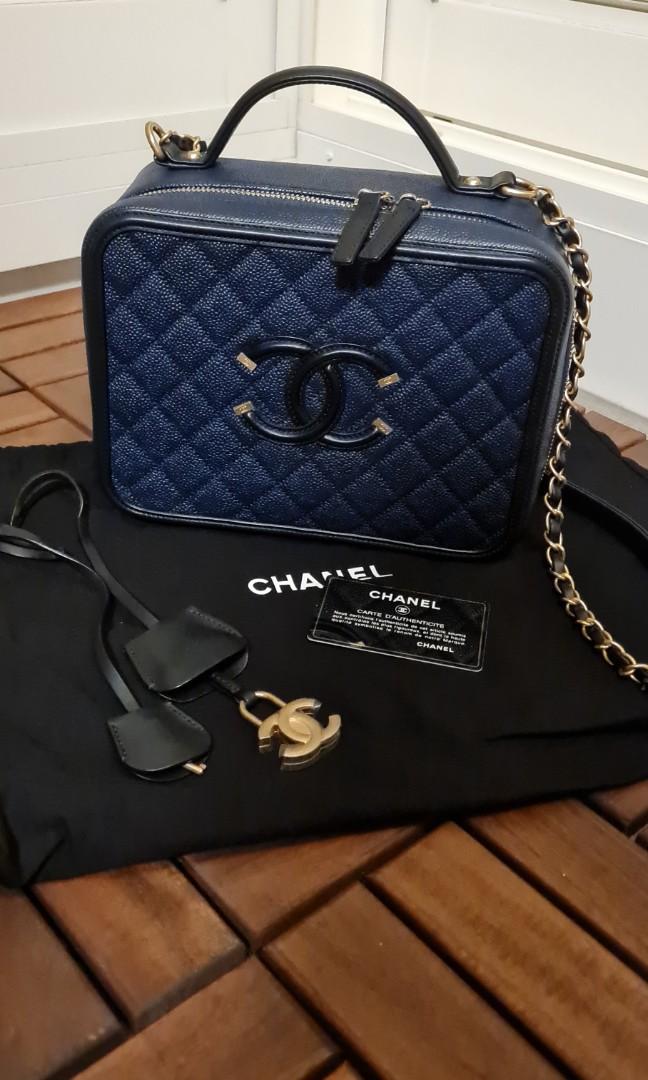 Chanel Large vanity filigree bag, Women's Fashion, Bags & Wallets