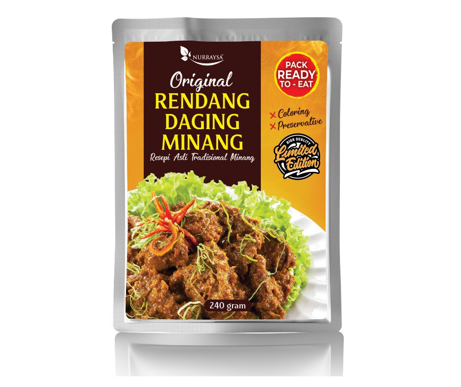Daging Rendang Minang Food Drinks Packaged Instant Food On Carousell