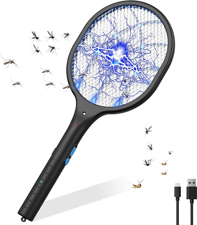 DHWP01L Electric Mosquito Killer,Fly Racket,Bee Swatter Killer 3800V