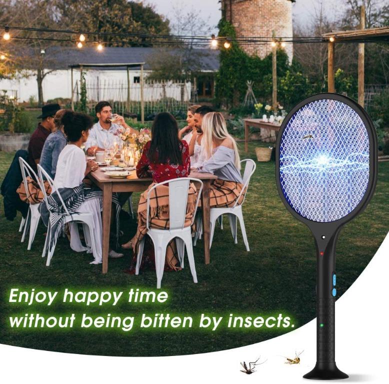 DHWP01L Electric Mosquito Killer,Fly Racket,Bee Swatter Killer 3800V