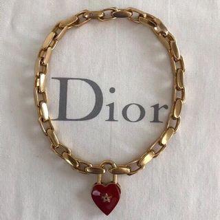 Dior heart brass necklace and bracelet preorder