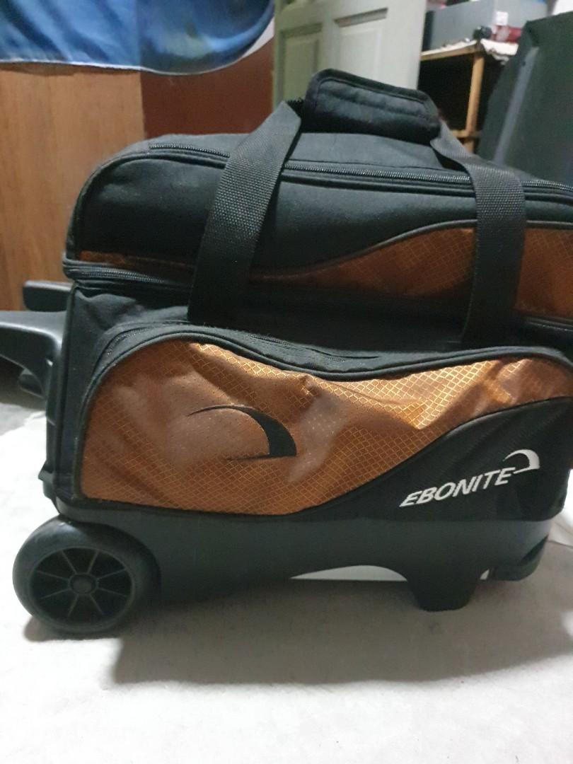 Ebonite 2 ball bowling trolley bag, Sports Equipment, Sports & Games