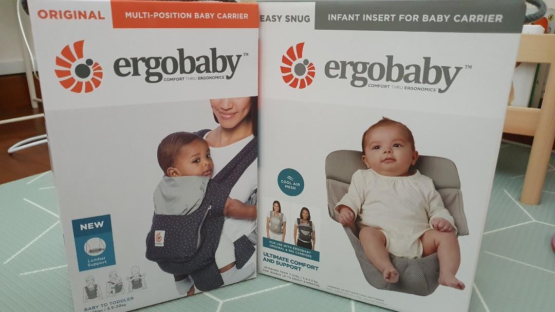 How to use ergo baby carrier with infant insert clearance