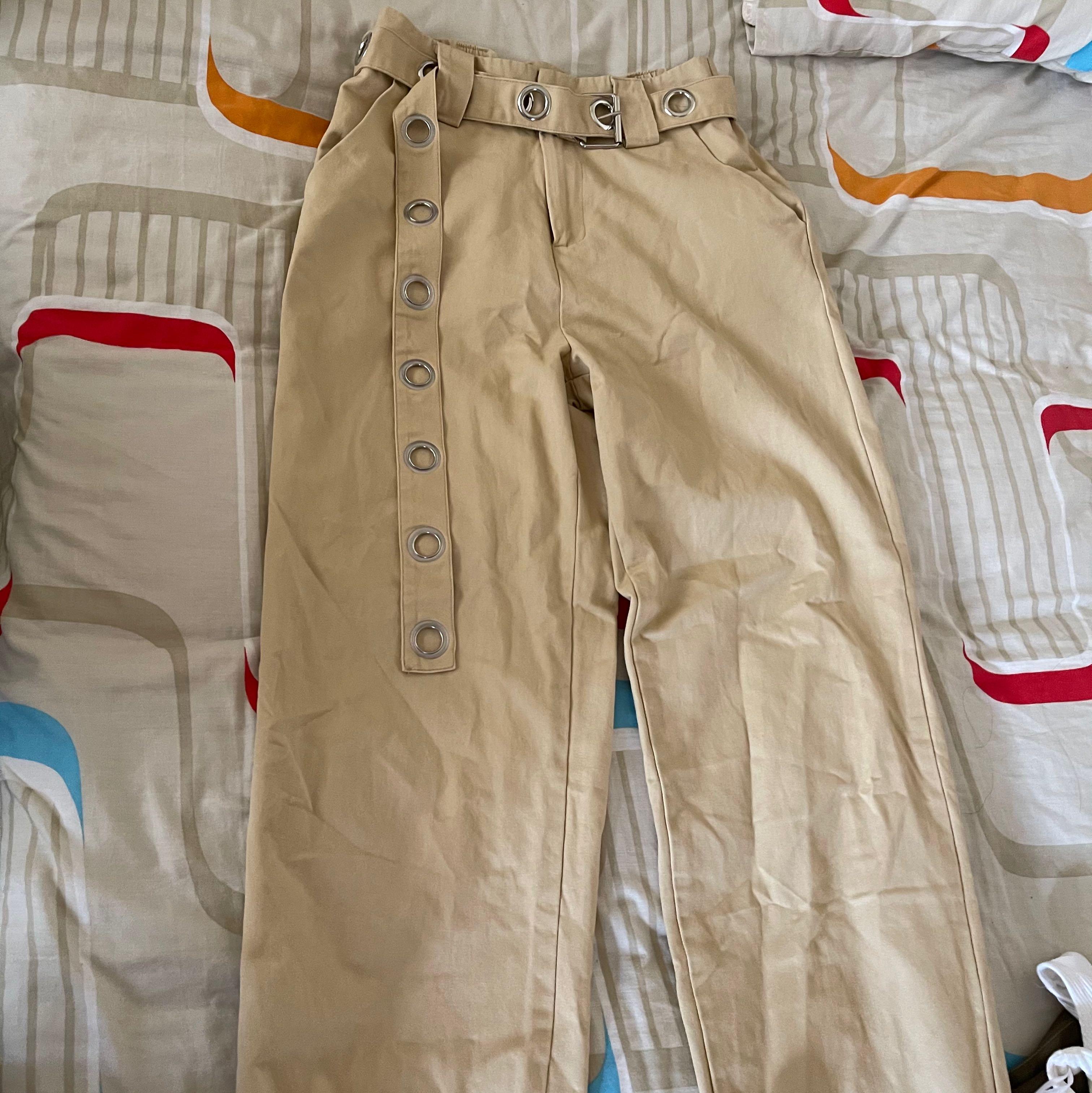 Factorie Belted Cargo Pants, Women's Fashion, Bottoms, Jeans & Leggings