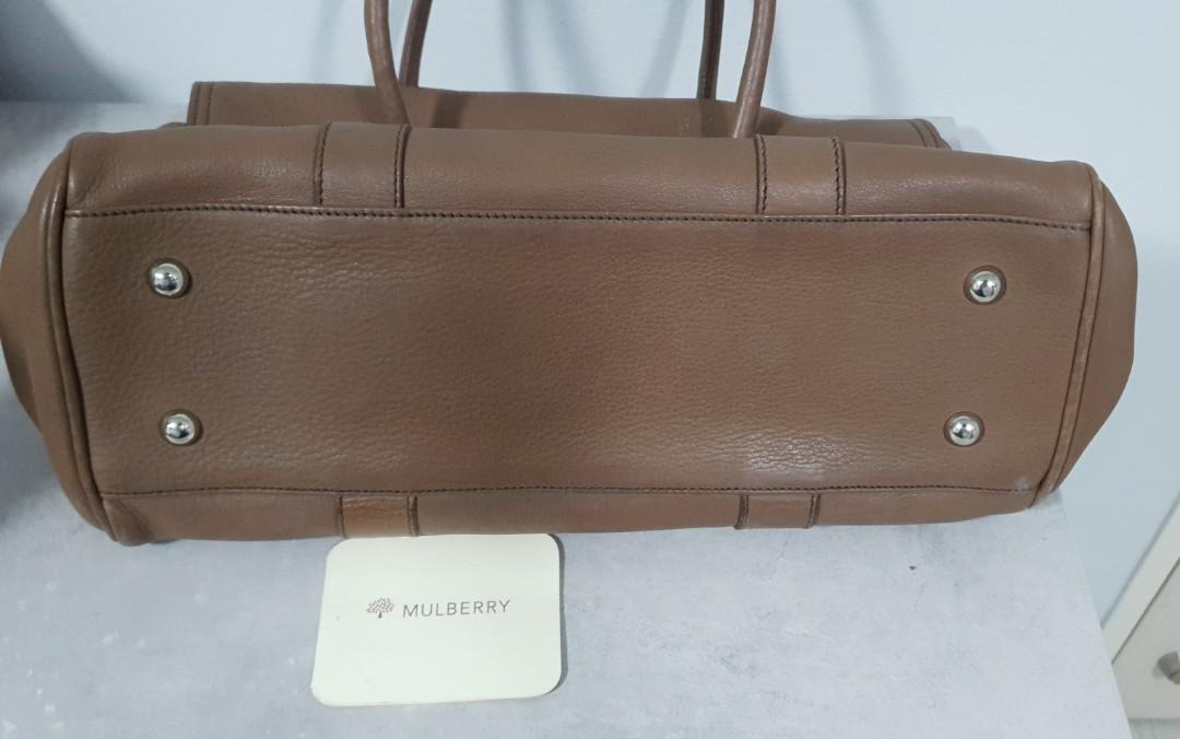 Genuine Mulberry Flip Lock Tote Bag