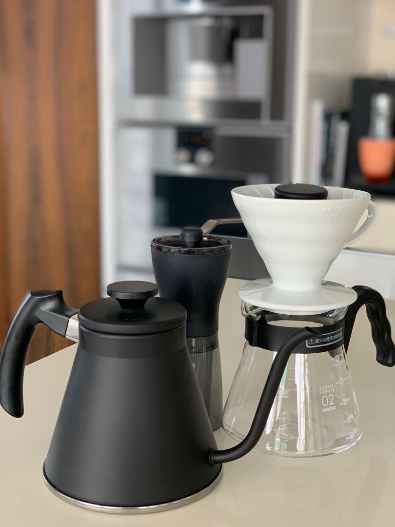 Hario hand drip coffee maker set, TV & Home Appliances, Kitchen