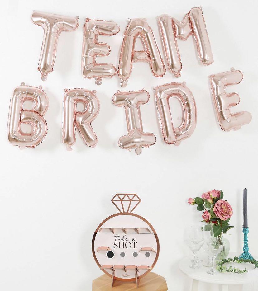Hens Night Team Bride Balloons And Bunting, Hobbies & Toys, Stationery &  Craft, Occasions & Party Supplies On Carousell