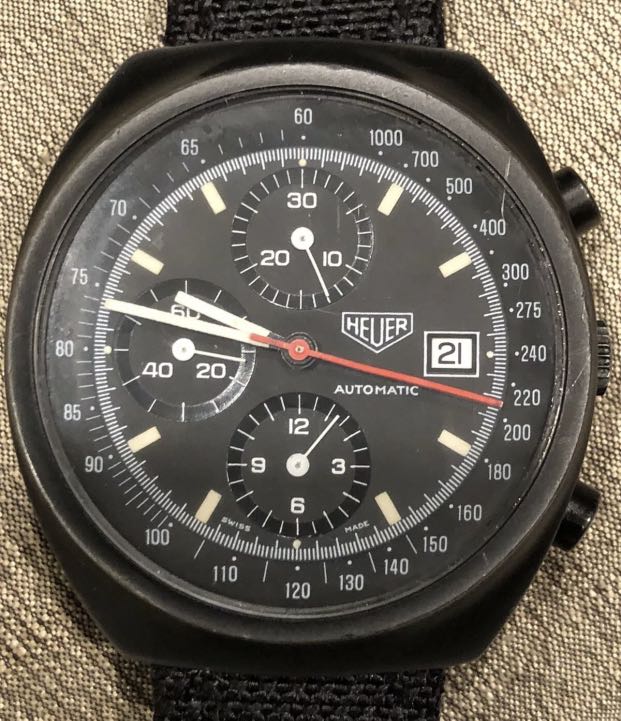 Heuer Pasadena 750 501 (Nice Patina) Vintage, Men's Fashion