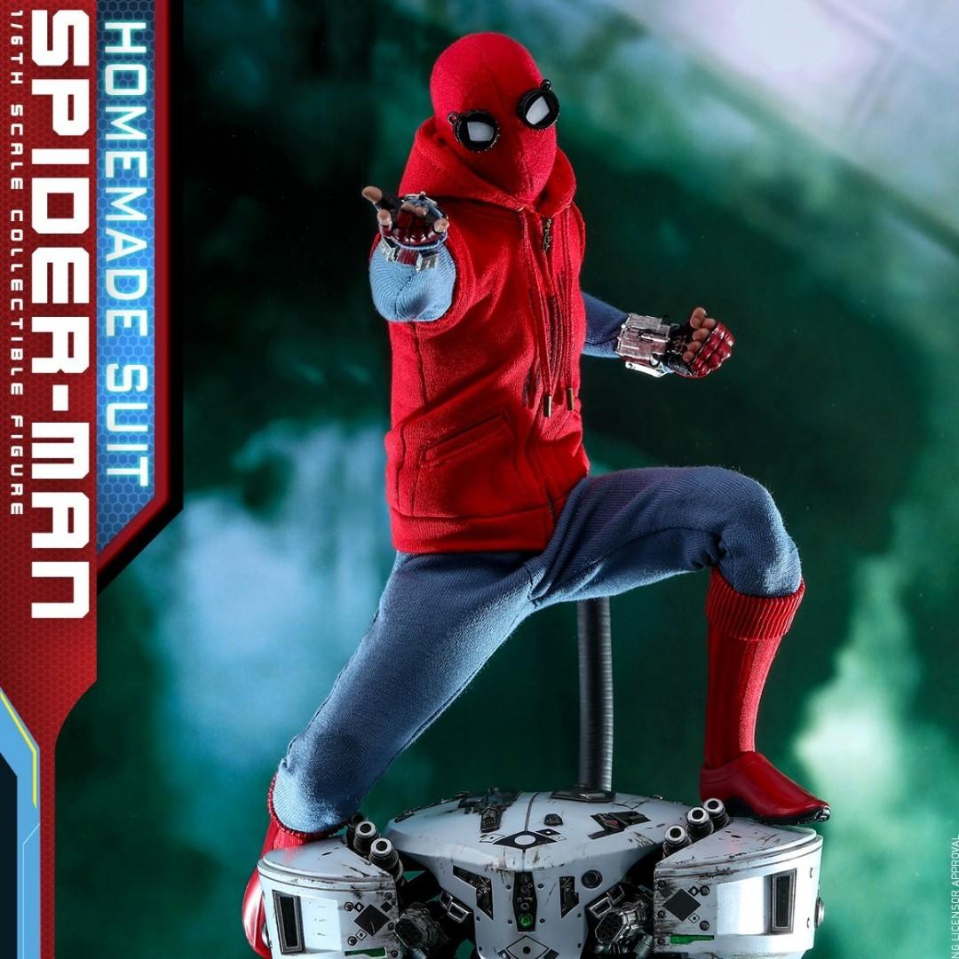 Hot Toys Homemade Suit Spider man Far From Home MMS552 1 6