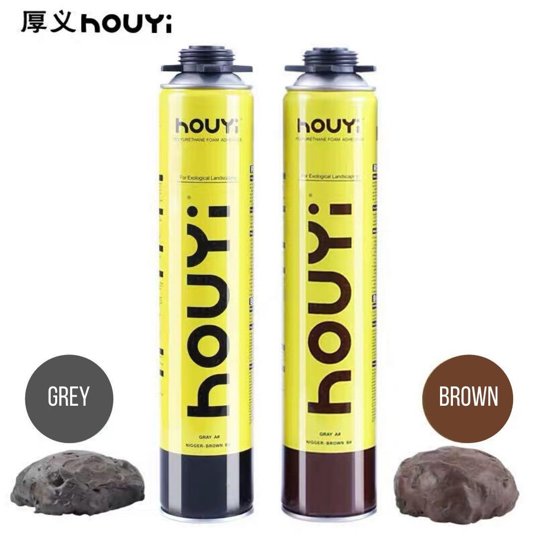 HOUYI EXPANDING FOAM SPRAY FOR AQUARIUM SCAPE (Grey Color), Pet