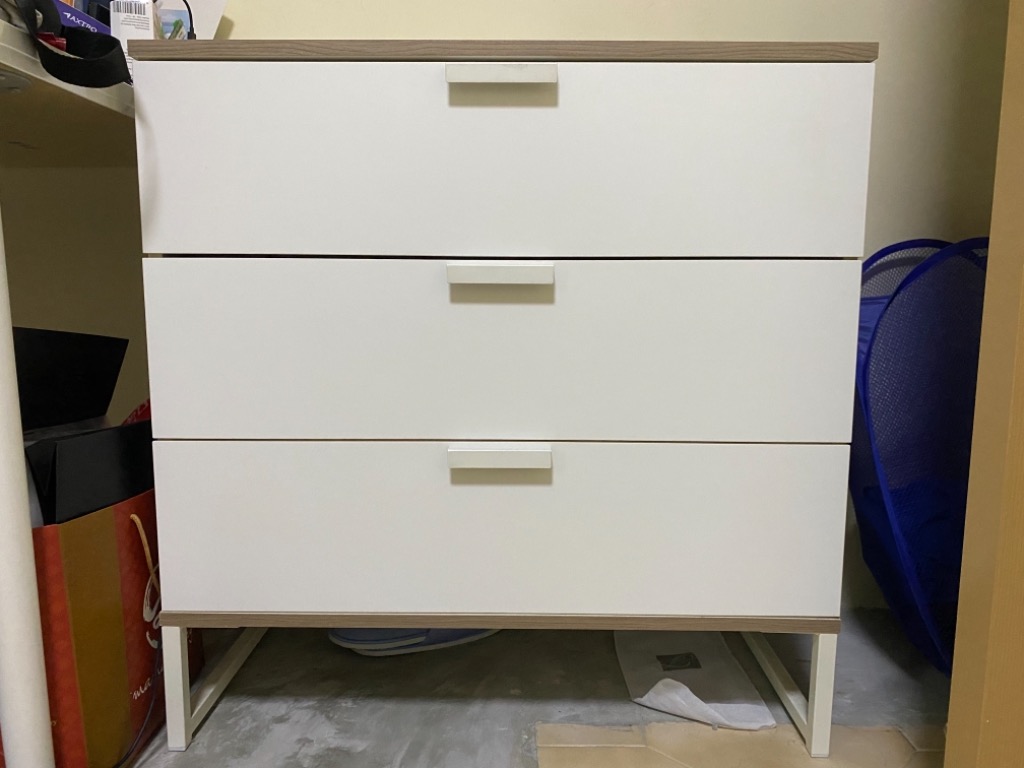 IKEA Trysil Chest of 3 drawer (white), Furniture & Home Living