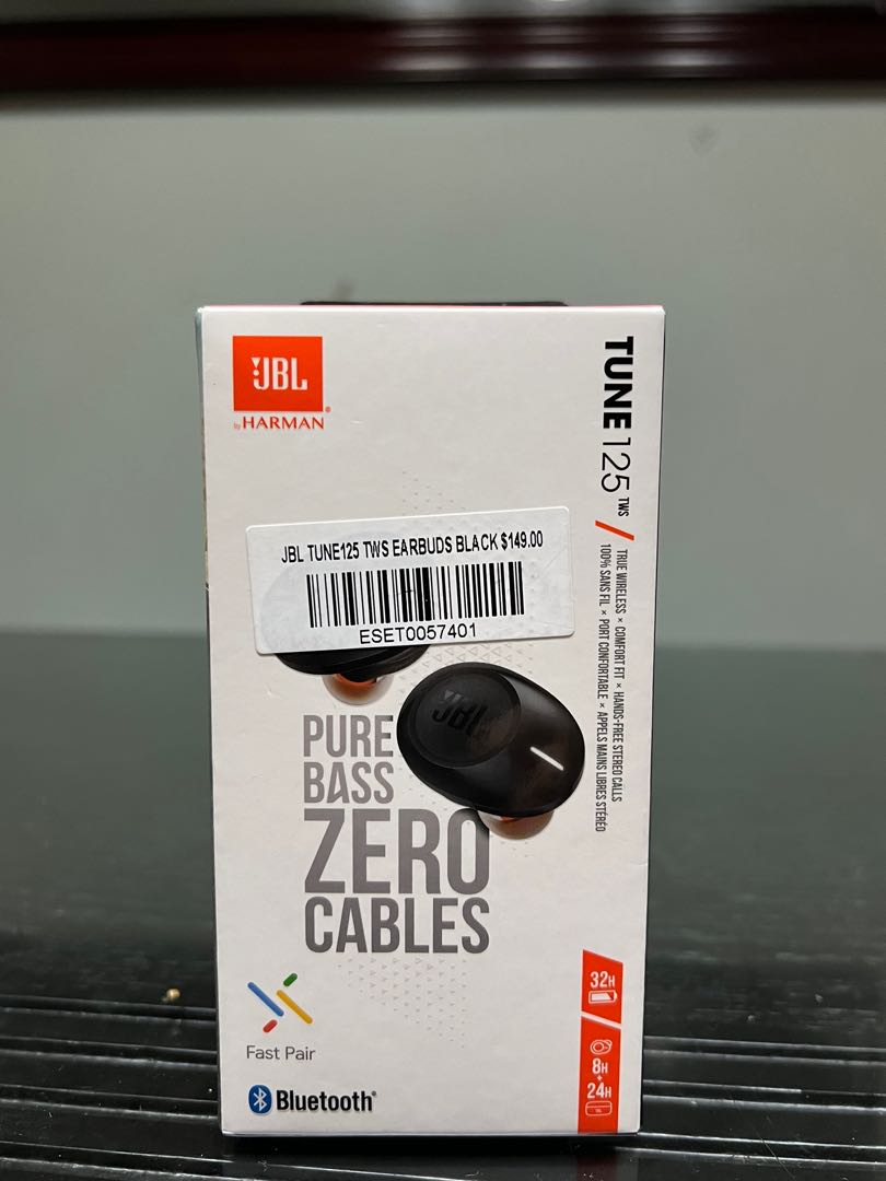 JBL Tune125 TWS (Black) (New + In-Box 