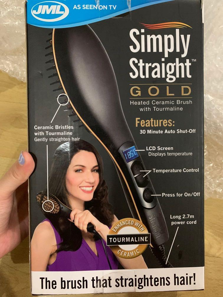 Jml simply straight 2025 gold hair straightener