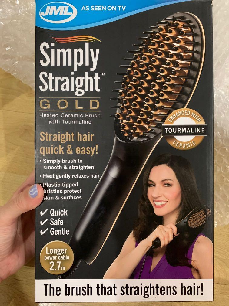 Jml straightening brush gold discount