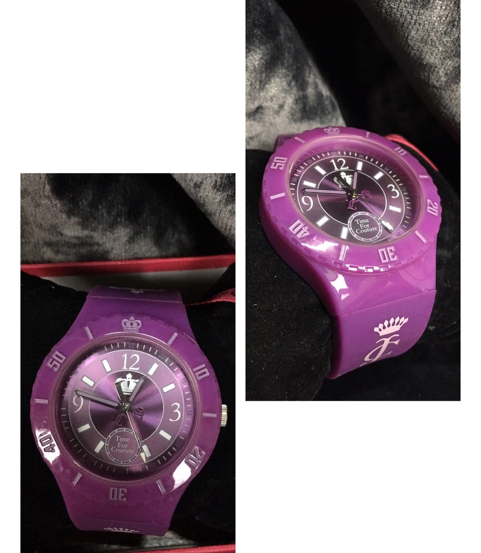Authentic Juicy Couture Purple Jelly Watch RESERVE Jet Setter GMT Amethyst | R6393D – JBW Watches main image 2