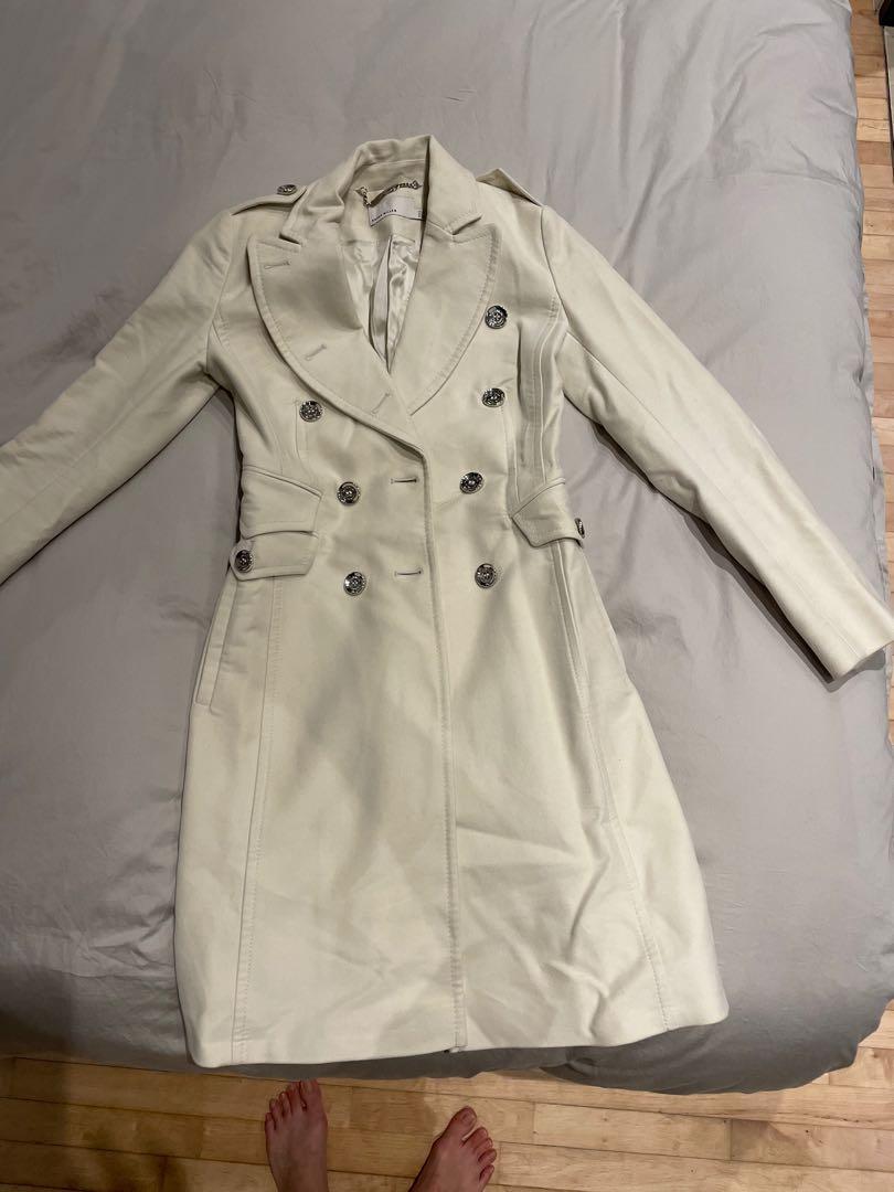 Karen Millen Winter Coat Cream UK 6
