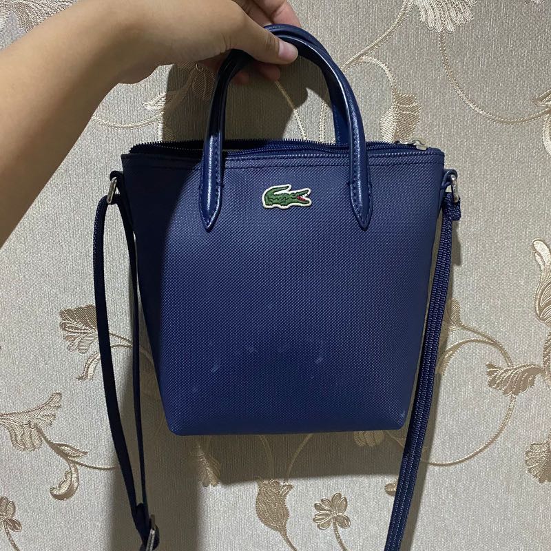 Lacoste Mini Zip Tote Bag, Fesyen Wanita, Tas & Dompet di Carousell