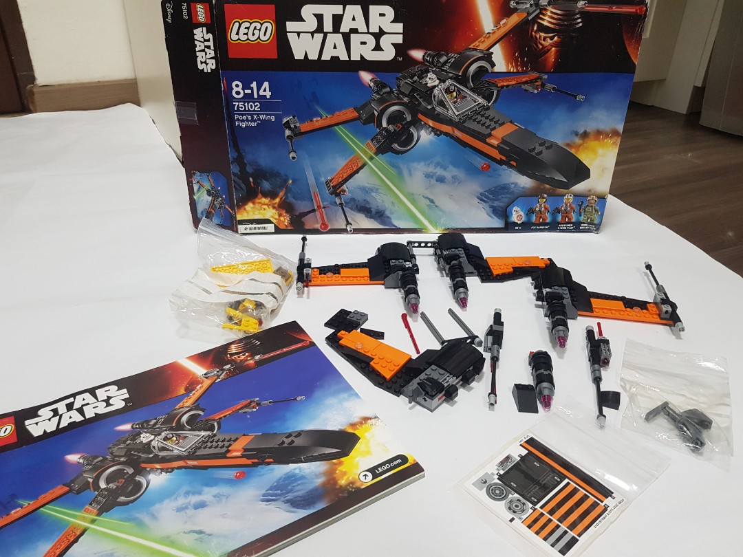Lego Star Wars Poe's X-Wing Fighter 75102 loose parts,mib lowest