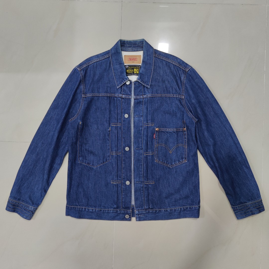 Levi's X SUNTORY BOSS COFFEE Limited Edition 2003 Type I Trucker Jacket,  Men's Fashion, Coats, Jackets and Outerwear on Carousell