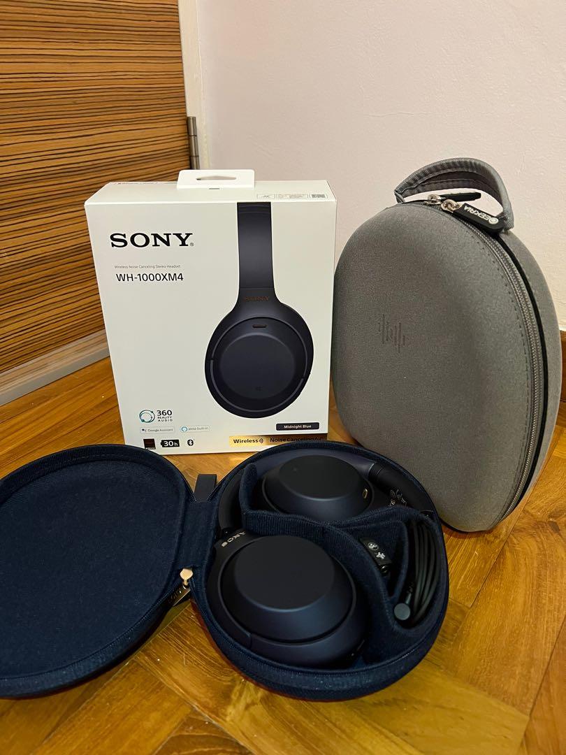 Sony WH-1000XM4 Wireless Noise-Canceling Over-Ear Headphones (Midnight Blue)