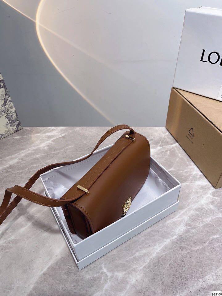 Loewe Luxury Goya Accordion clutch in silk calfskin - ShopStyle