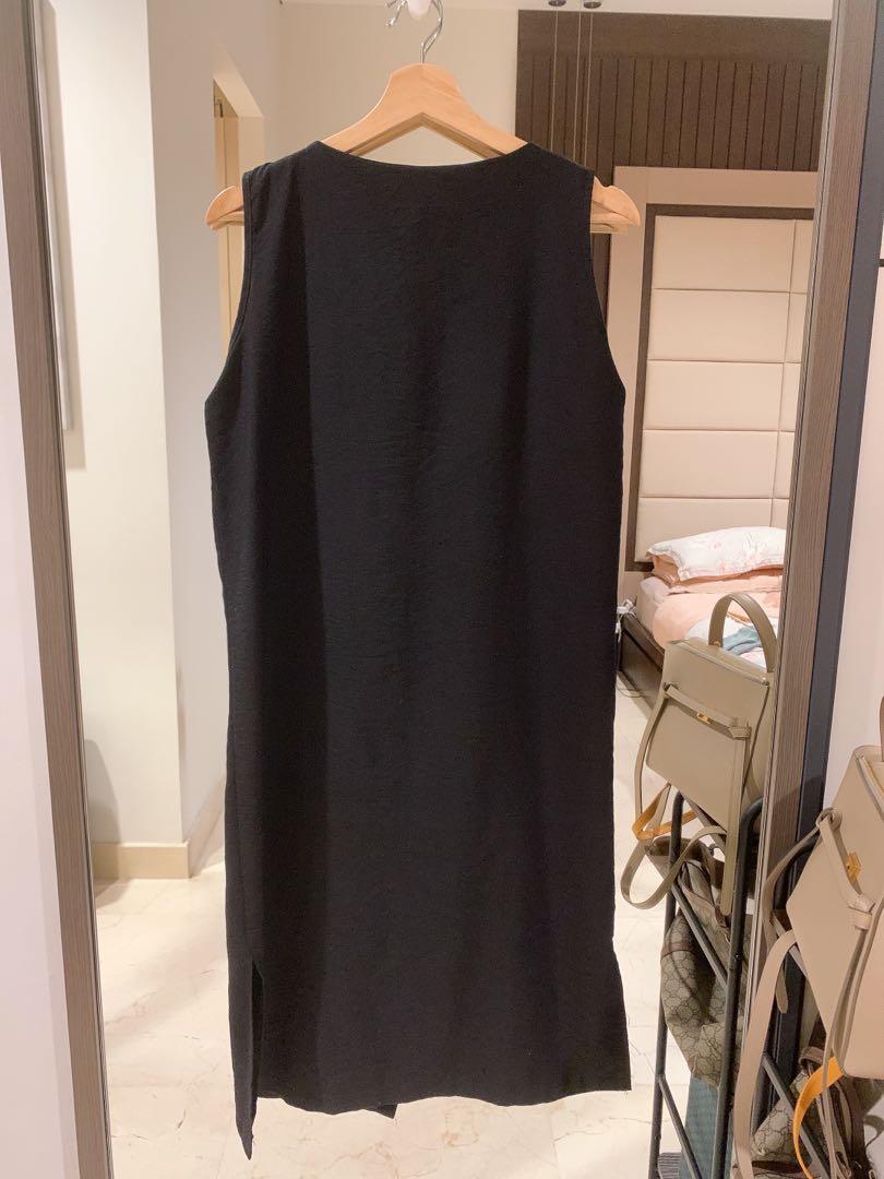 Lolliestory Midi Vest Dress, Fesyen 