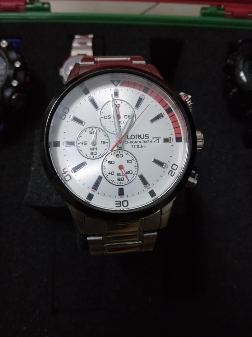 Lorus chronograph hotsell 100m mens watch