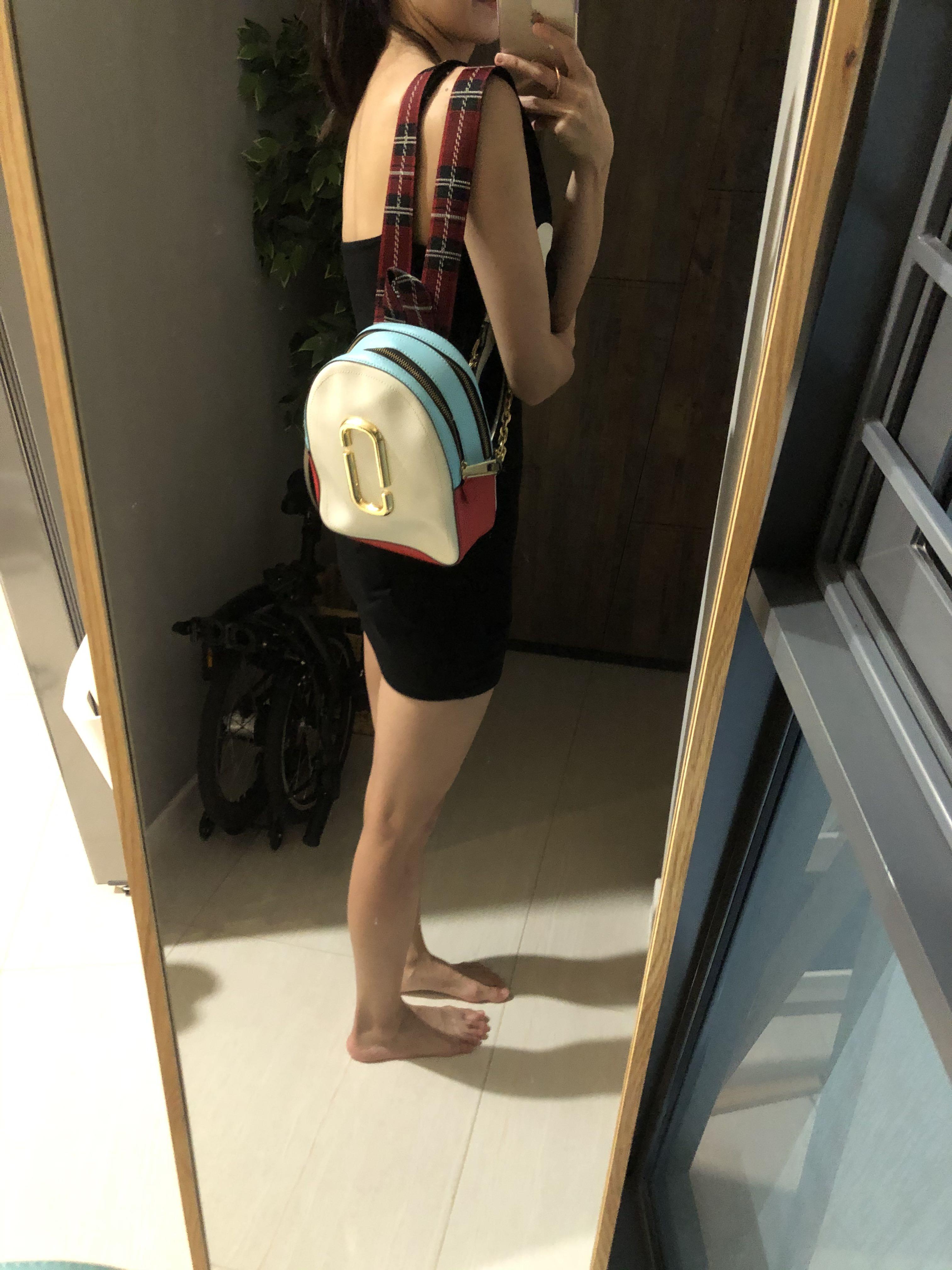 Packshot leather backpack marc jacobs outlet