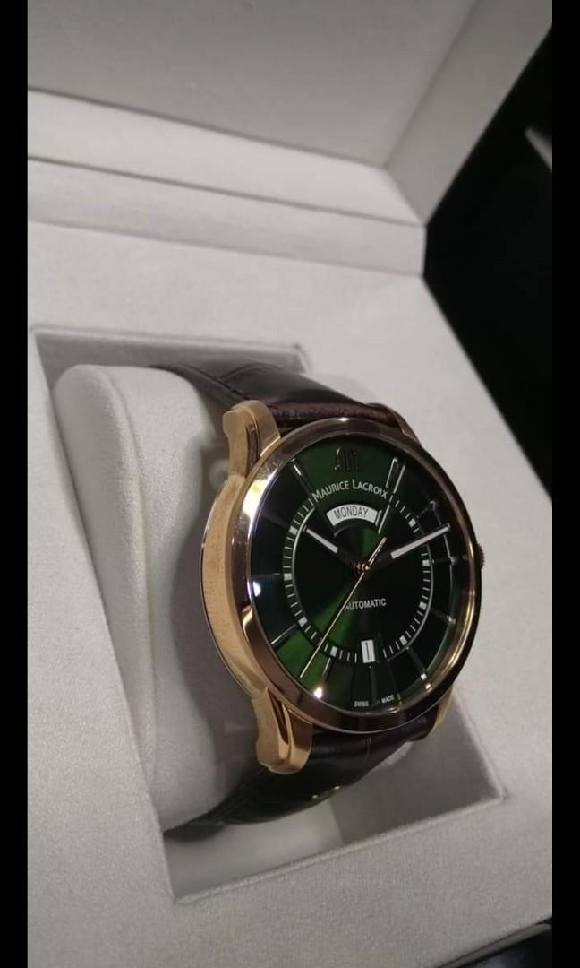 Maurice Lacroix Pontos Day Date Automatic Bronze Sunburst Green