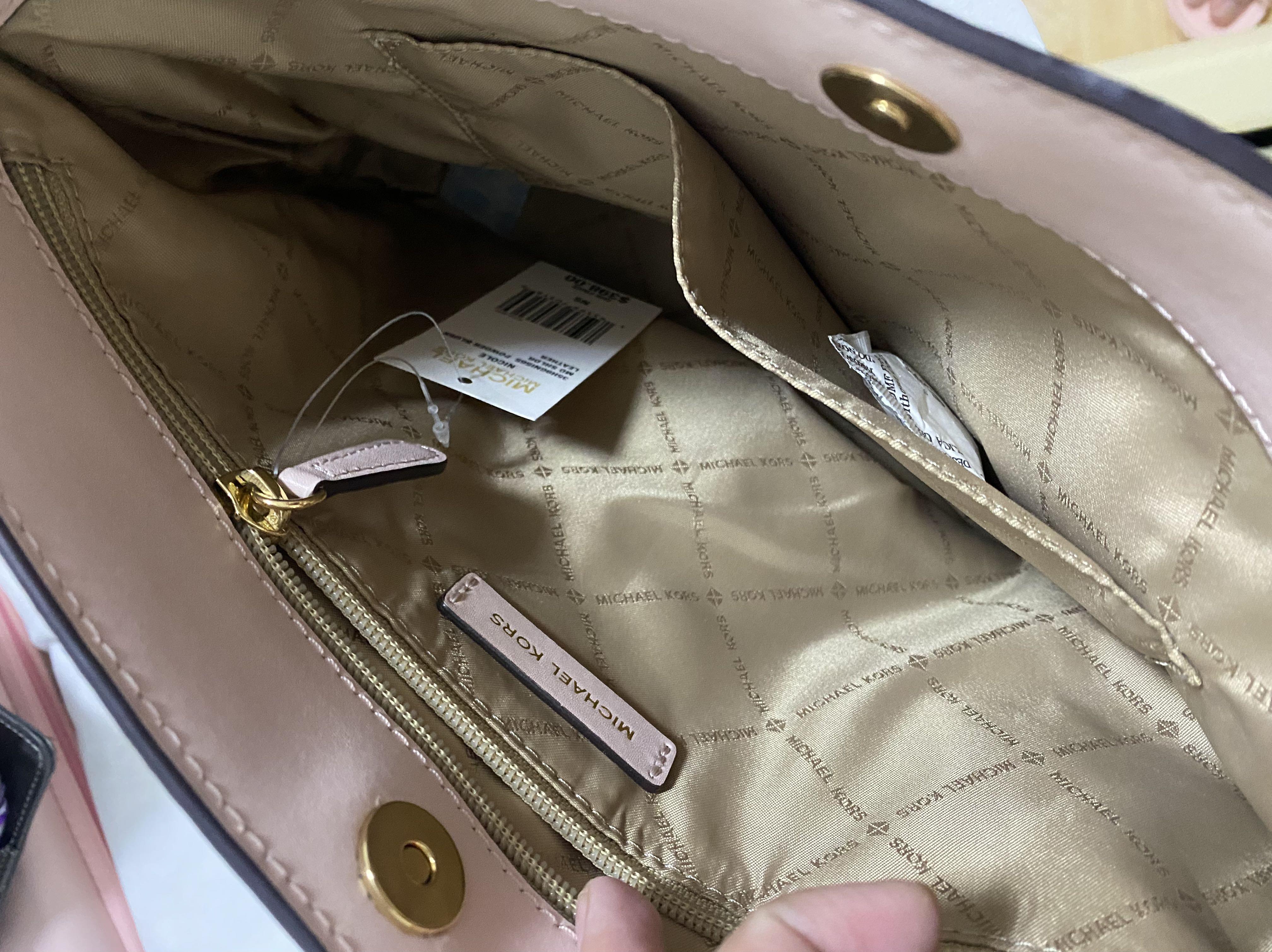 Michael Kors - Nicole Medium Leather Shoulder Bag – Calina's