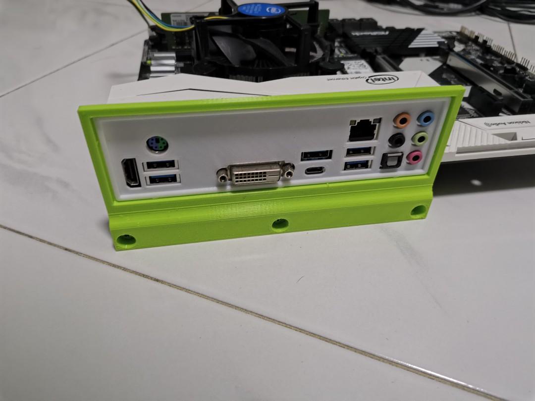 Motherboard IO shield (customised 3D print), Computers & Tech, Parts