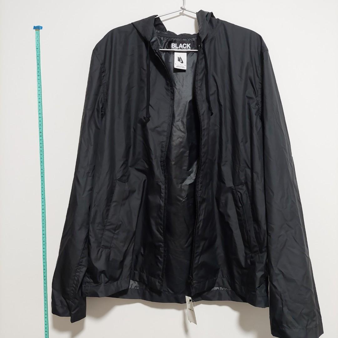 Nike cdg black coach jacket windbreaker comme des garcons