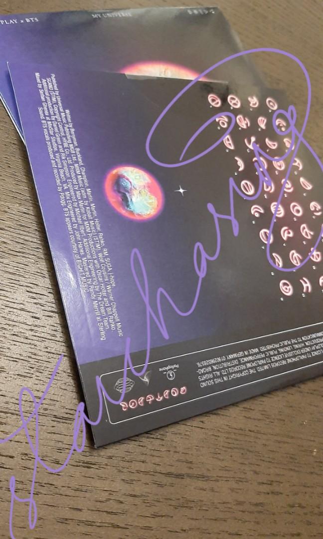 [ONHAND] [US] Coldplay x BTS My Universe Alternate CD Single , Hobbies ...