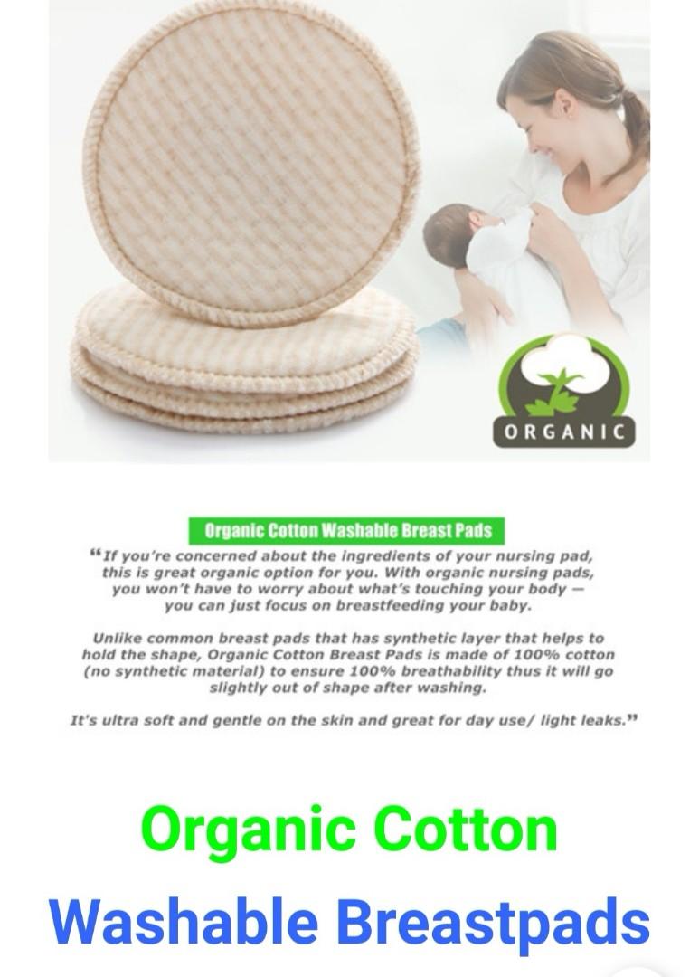 12pcs Pure Cotton Washable Nursing Breast Pads For Reusable