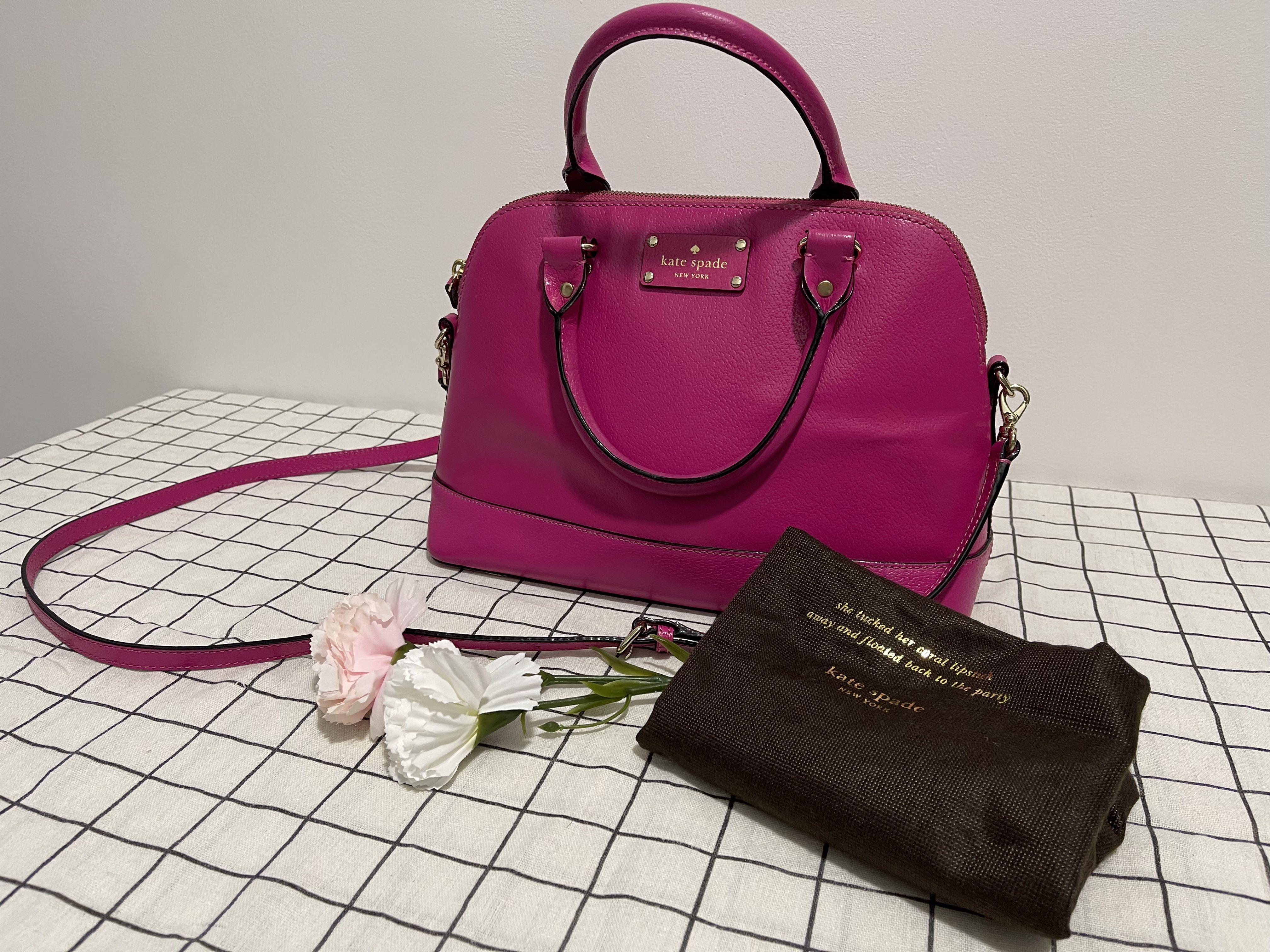 Original Kate Spade Pink Tote, Luxury, Bags & Wallets on Carousell
