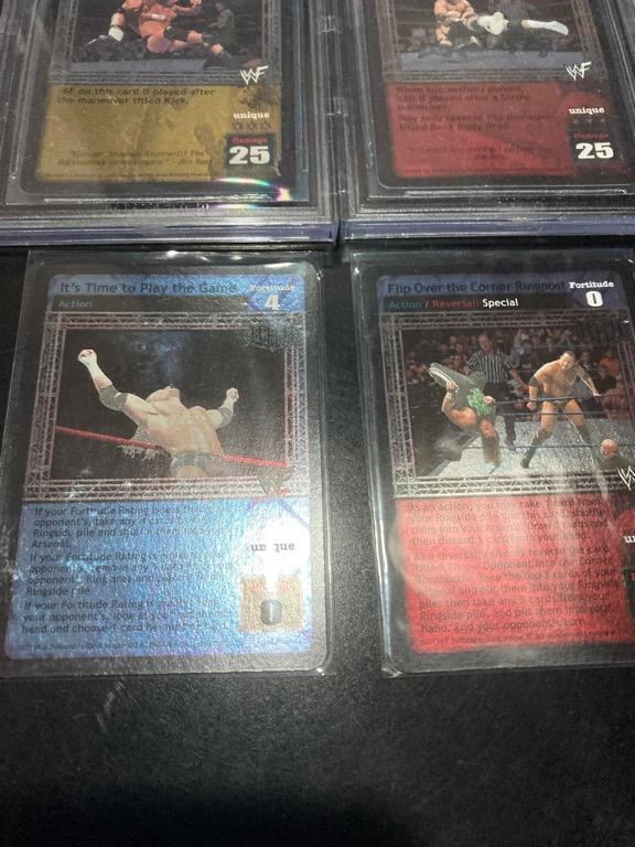 Pedigree Stone Cold Stunner BGS 8 Triple H Stone Cold Steve Austin WWE Raw Deal Cards Time To