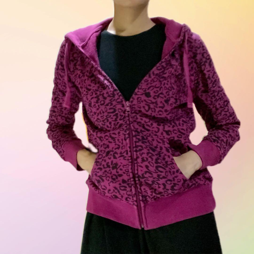 Pink top leopard hoodie
