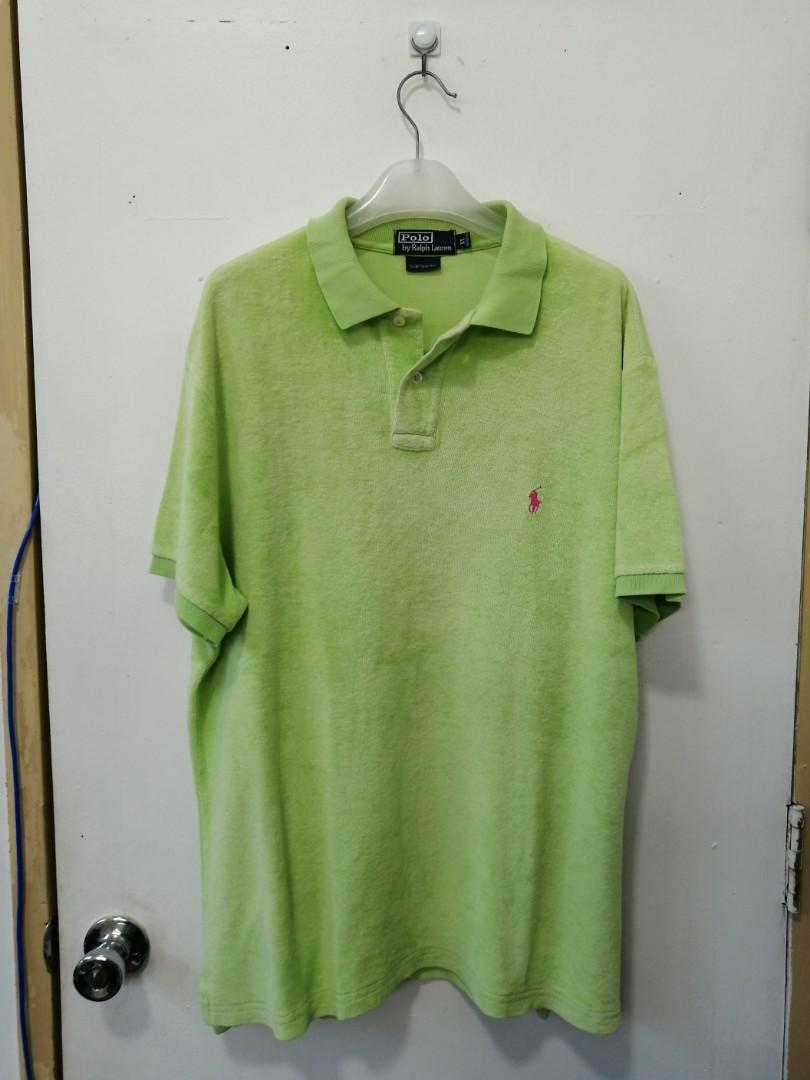 Polo Ralph Lauren Terry Cloth Cotton Blend Polo Shirt, Men's Fashion, Tops  & Sets, Tshirts & Polo Shirts on Carousell