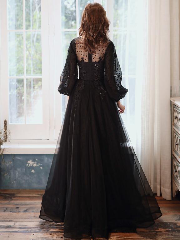 Full sleeve gown dresses shop