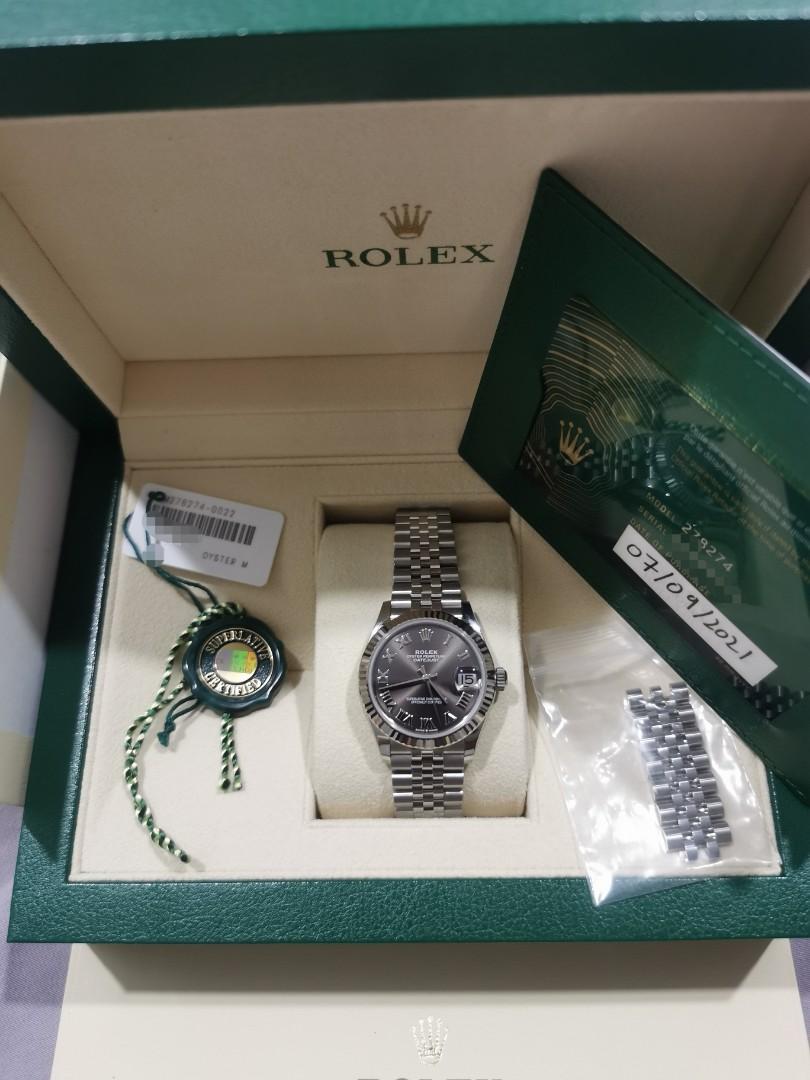 Rolex datejust 31 oystersteel and white gold deals