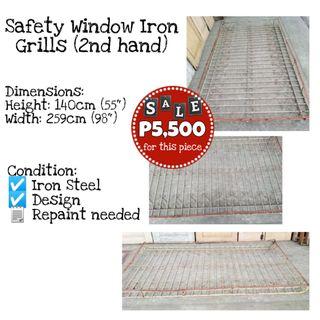 🔥Safety Window Iron Grills (2nd hand)🔥